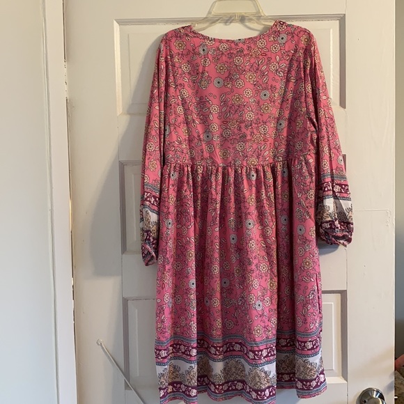 Pink bohemian dress - Picture 4 of 9